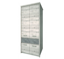 Двухстворчатый шкаф для одежды Джаз 4DG1S оникс