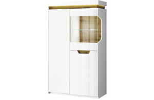 Шкаф с витриной Torino 1V2D L  Шкаф с витриной Torino 1V2D L