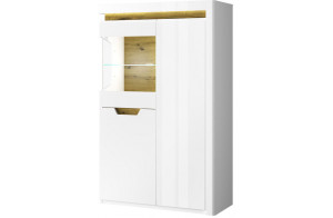 Шкаф с витриной Torino 1V2D P  Шкаф с витриной Torino 1V2D P