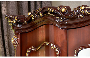 Шкаф 5-х дверный Элиза Люкс (орех)