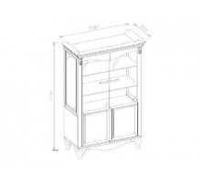 Витрина двухстворчатая Карат KART-13