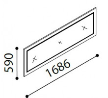 Зеркало для большого комода Легенда (Legenda) LEGN-11 венге Зеркало для большого комода Легенда (Legenda) LEGN-11 венге