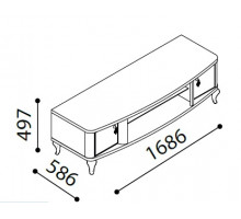Тумба под ТВ Легенда LEGN-15 венге Тумба под ТВ Легенда LEGN-15 венге