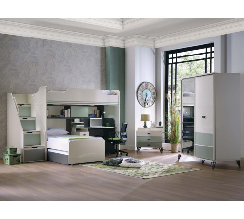 Детская кровать чердак Менти (Menty) MENTY-37 Детская кровать чердак Менти (Menty) MENTY-37