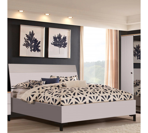 Двуспальная кровать Мадрид 160х200(Кашемир эмаль)