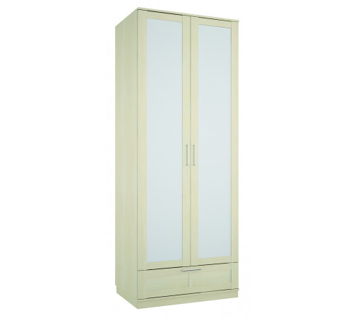 Шкаф двустворчатый для одежды с зеркалом Сиерра(светлый) СИ-200.15 Шкаф двустворчатый для одежды с зеркалом Сиерра(светлый) СИ-200.15