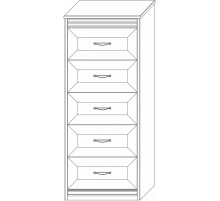 Комод Высокий Неаполь Ясень анкор светлый (патина "серебро") Комод Высокий Неаполь Ясень анкор светлый (патина "серебро")