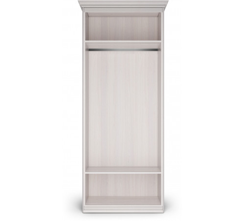 Шкаф 2-х дверный с глухой дверью и зеркальной Неаполь Ясень анкор светлый (патина "серебро") Шкаф 2-х дверный с глухой дверью и зеркальной Неаполь Ясень анкор светлый (патина "серебро")