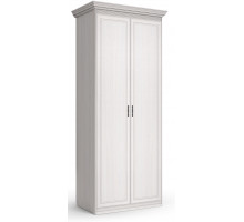 Шкаф 2-х дверный Неаполь Ясень анкор светлый (патина "серебро") Шкаф 2-х дверный Неаполь Ясень анкор светлый (патина "серебро")