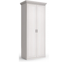 Шкаф 2-х дверный Неаполь Ясень анкор светлый (патина "серебро") Шкаф 2-х дверный Неаполь Ясень анкор светлый (патина "серебро")