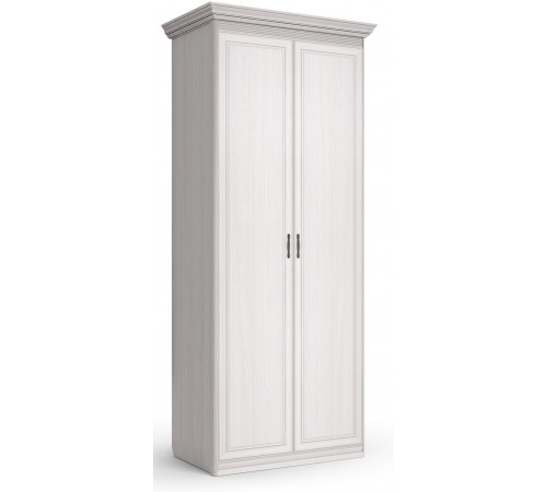 Шкаф 2-х дверный Неаполь Ясень анкор светлый (патина "серебро") Шкаф 2-х дверный Неаполь Ясень анкор светлый (патина "серебро")