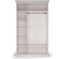 Шкаф 3-х дверный зеркальный Неаполь Ясень анкор светлый (патина "серебро") Шкаф 3-х дверный зеркальный Неаполь Ясень анкор светлый (патина "серебро")