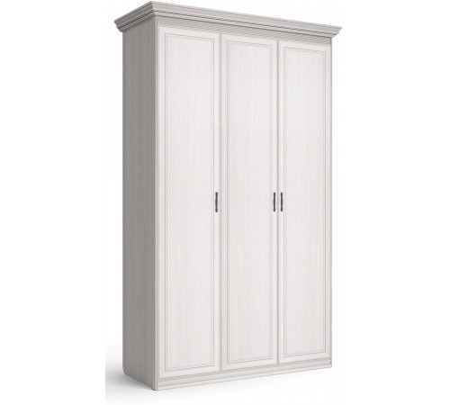 Шкаф 3-х дверный Неаполь Ясень анкор светлый (патина "серебро") Шкаф 3-х дверный Неаполь Ясень анкор светлый (патина "серебро")