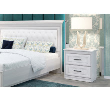 Спальня Неаполь 2 Ясень анкор светлый (патина "серебро") экокожа «polo» белая. Спальня Неаполь 2 Ясень анкор светлый (патина "серебро") экокожа «polo» белая.