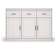 Большой комод Неаполь Ясень анкор светлый (патина "серебро") Большой комод Неаполь Ясень анкор светлый (патина "серебро")