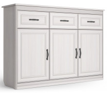 Большой комод Неаполь Ясень анкор светлый (патина "серебро") Большой комод Неаполь Ясень анкор светлый (патина "серебро")