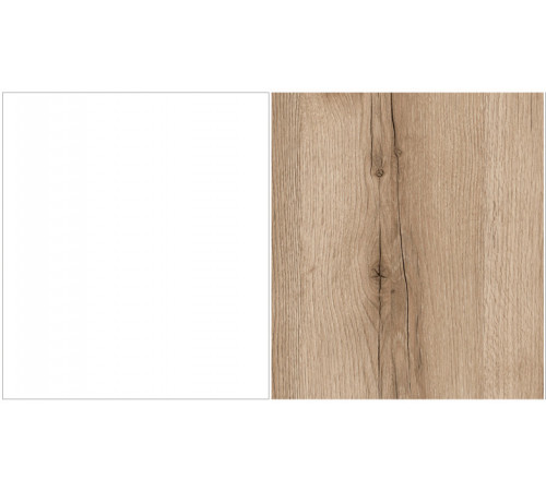 Шкаф для одежды 800 Вега Скандинавия (глянец, белый + дуб каньон)