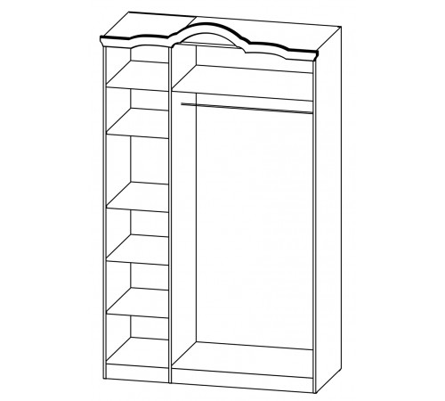 Трехстворчатый шкаф Орхидея СП-002-13 (белый) Трехстворчатый шкаф Орхидея СП-002-13 (белый)