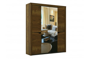 Четырехстворчатый шкаф для одежды Г-12 (ДГТ) Гарда с зеркалом