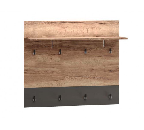 Настенная вешалка для одежды ПХ-10 (ДГТ) Ханна с полкой Настенная вешалка для одежды ПХ-10 (ДГТ) Ханна с полкой