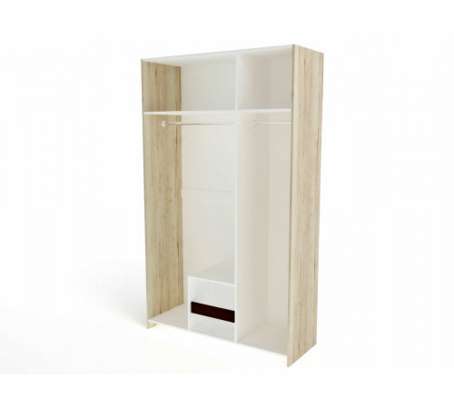 Трехстворчатый шкаф для одежды СМ-12 Мале с зеркалом Трехстворчатый шкаф для одежды СМ-12 Мале с зеркалом