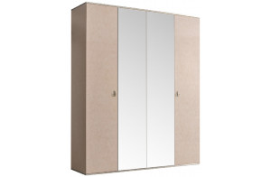 Четырехстворчатый шкаф для одежды с зеркалом Rimini РМШ1/4 (латте) Четырехстворчатый шкаф для одежды с зеркалом Rimini РМШ1/4 (латте)