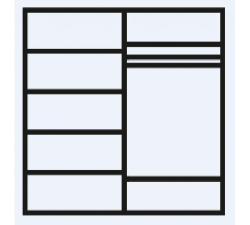 Четырехстворчатый шкаф для одежды Амели АМШ2/4 (дуб) Четырехстворчатый шкаф для одежды Амели АМШ2/4 (дуб)