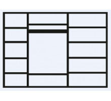 Пятистворчатый шкаф для одежды Амели АМШ2/5 (дуб) Пятистворчатый шкаф для одежды Амели АМШ2/5 (дуб)