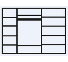 Пятистворчатый шкаф для одежды с зеркалом Амели АМШ1/5 (дуб) Пятистворчатый шкаф для одежды с зеркалом Амели АМШ1/5 (дуб)