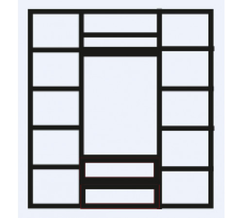 Четырехстворчатый шкаф для одежды Венеция ВНШ2/41 (дуб седан) Четырехстворчатый шкаф для одежды Венеция ВНШ2/41 (дуб седан)