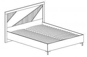 Двуспальная кровать 160х200 Родос 134