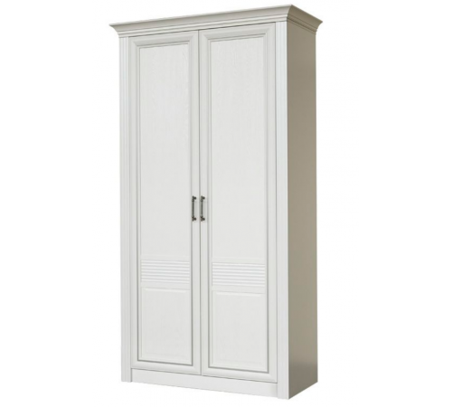 Двухдверный шкаф для одежды Орлеан 835 ясень белый