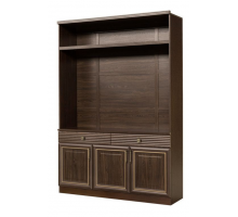 Шкаф многоцелевой в гостиную Орлеан 840 ясень темный