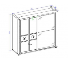Шкаф-купе платяной Мистраль (Mistral) MIST-19 Шкаф-купе платяной Мистраль (Mistral) MIST-19