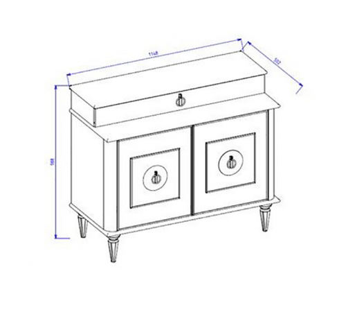 Купить Комод-туалетный столик Мистраль (Mistral) Купить Комод-туалетный столик Мистраль (Mistral)