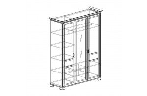 Трехдверный шкаф для одежды Флора 900