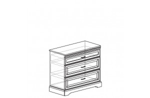 Комод для белья Парма 801 кремовый белый