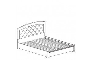 Кровать двуспальная с подъемным механизмом 1600 Парма 806 кремовый белый