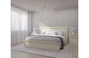 Кровать 1600, Сиена  Береза бежевая