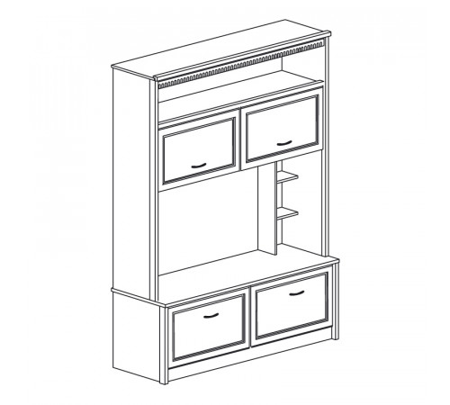 Стенка в гостиную Лючия 188 светлая