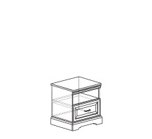 Прикроватная тумба Парма 803 кремовый белый